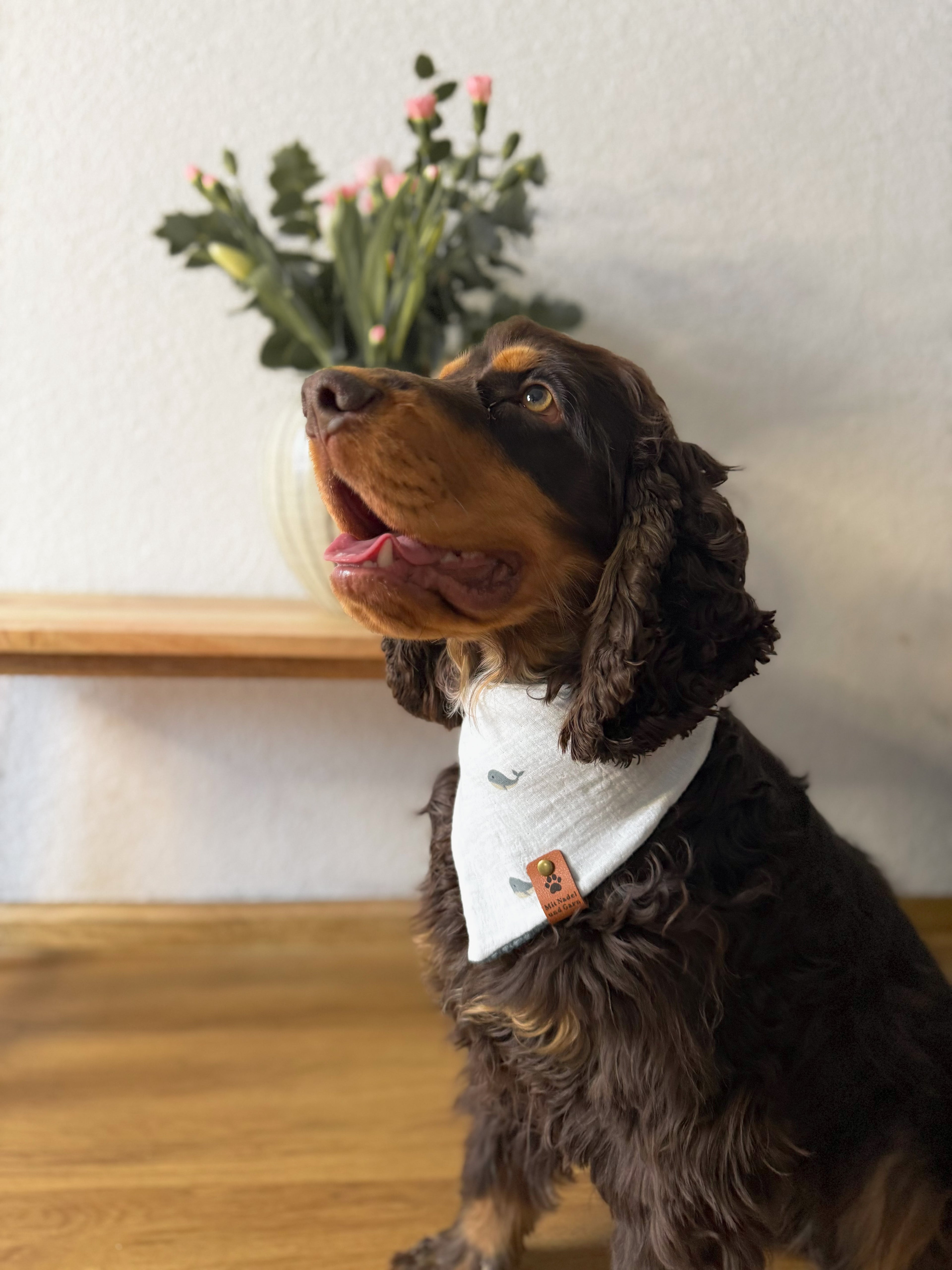 Oscar-Loop - Hundehalstuch mit Wal-Design