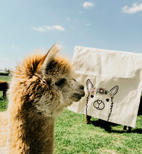 Abby-Bag - Stofftasche mit niedlichem Alpaka-Design